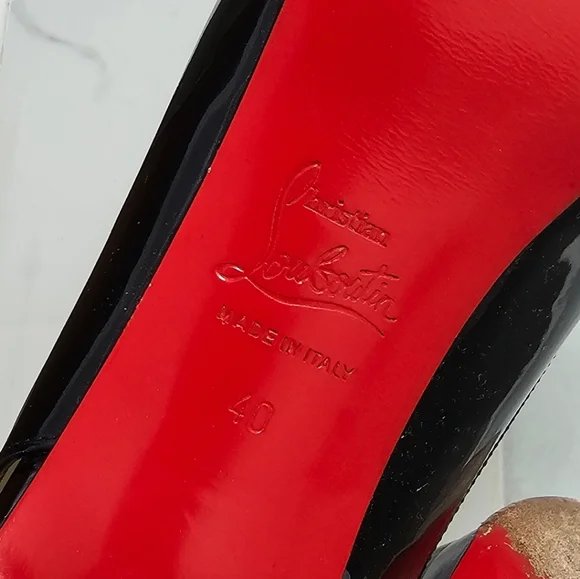 Christian Louboutin Black Slingback Heels - Picture 13 of 15